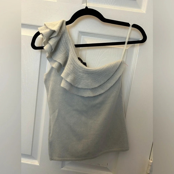 ! Ralph Lauren black label one shoulder cashmere top - Picture 1 of 4